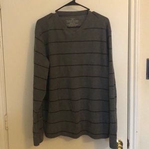 Faded Glory Grey Striped Sweater